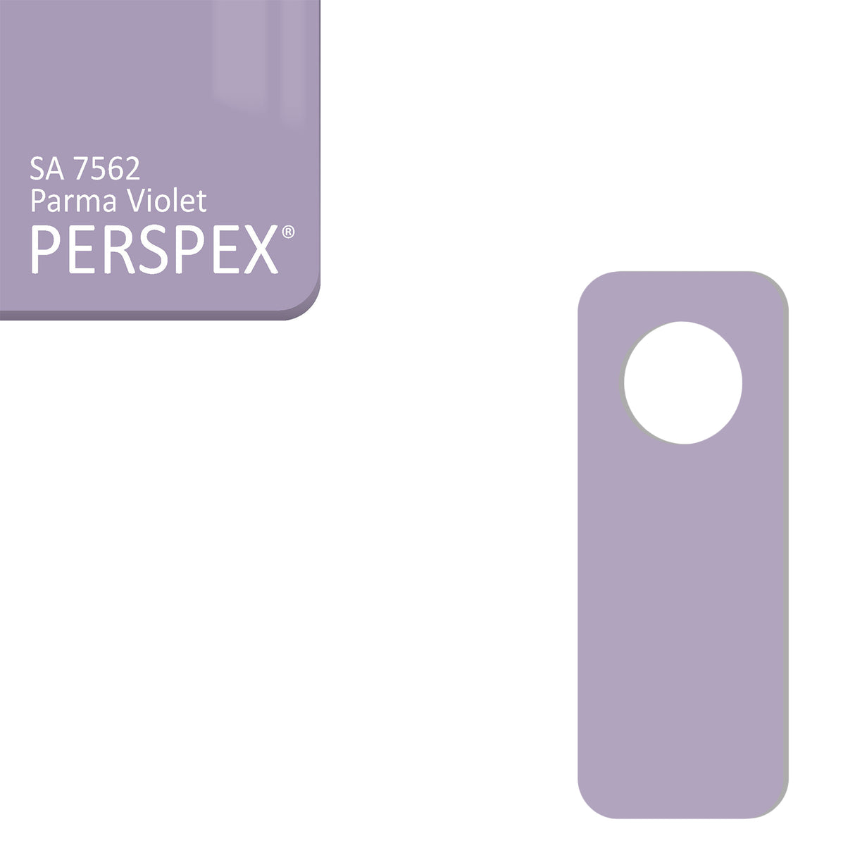 Acrylic Door Hanger Blanks - Style 2 - Laserworksuk