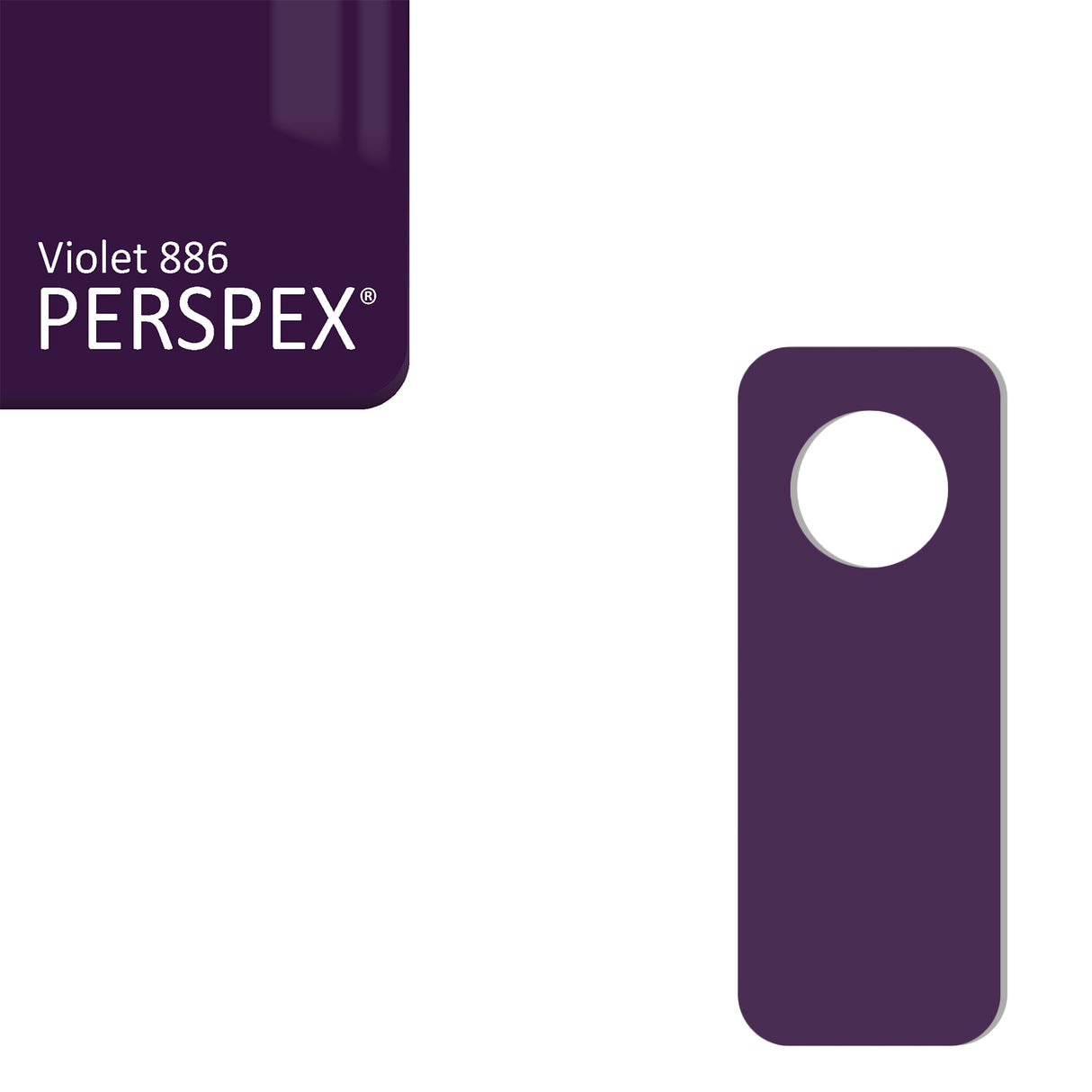 Acrylic Door Hanger Blanks - Style 2 - Laserworksuk