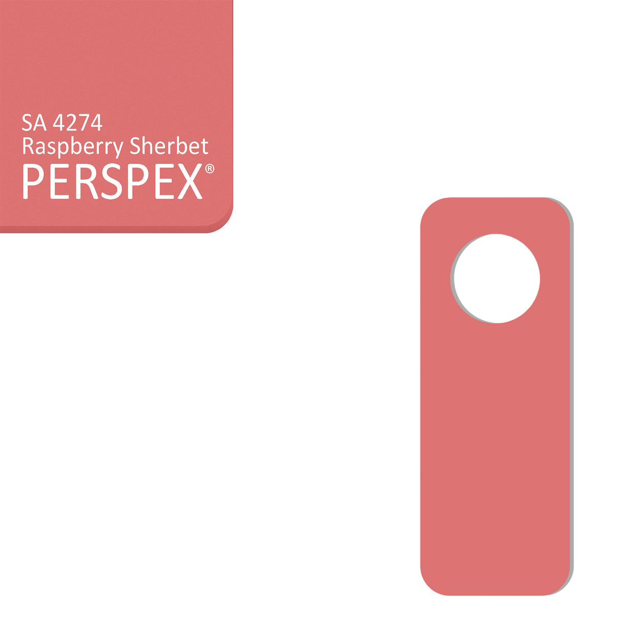 Acrylic Door Hanger Blanks - Style 2 - Laserworksuk