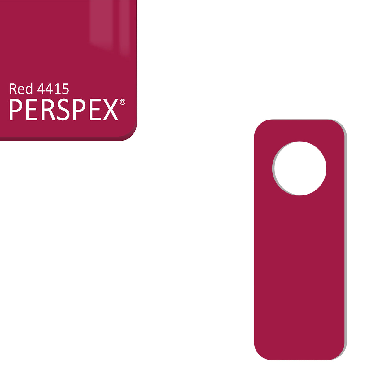 Acrylic Door Hanger Blanks - Style 2 - Laserworksuk