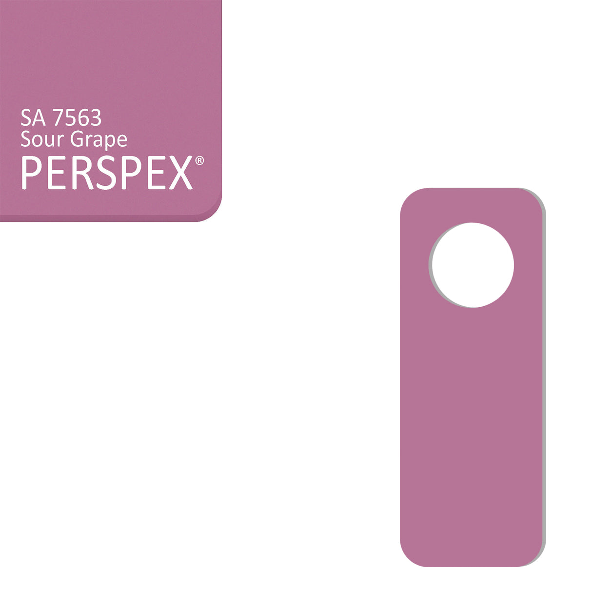 Acrylic Door Hanger Blanks - Style 2 - Laserworksuk