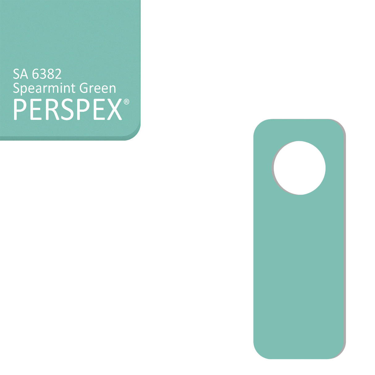 Acrylic Door Hanger Blanks - Style 2 - Laserworksuk