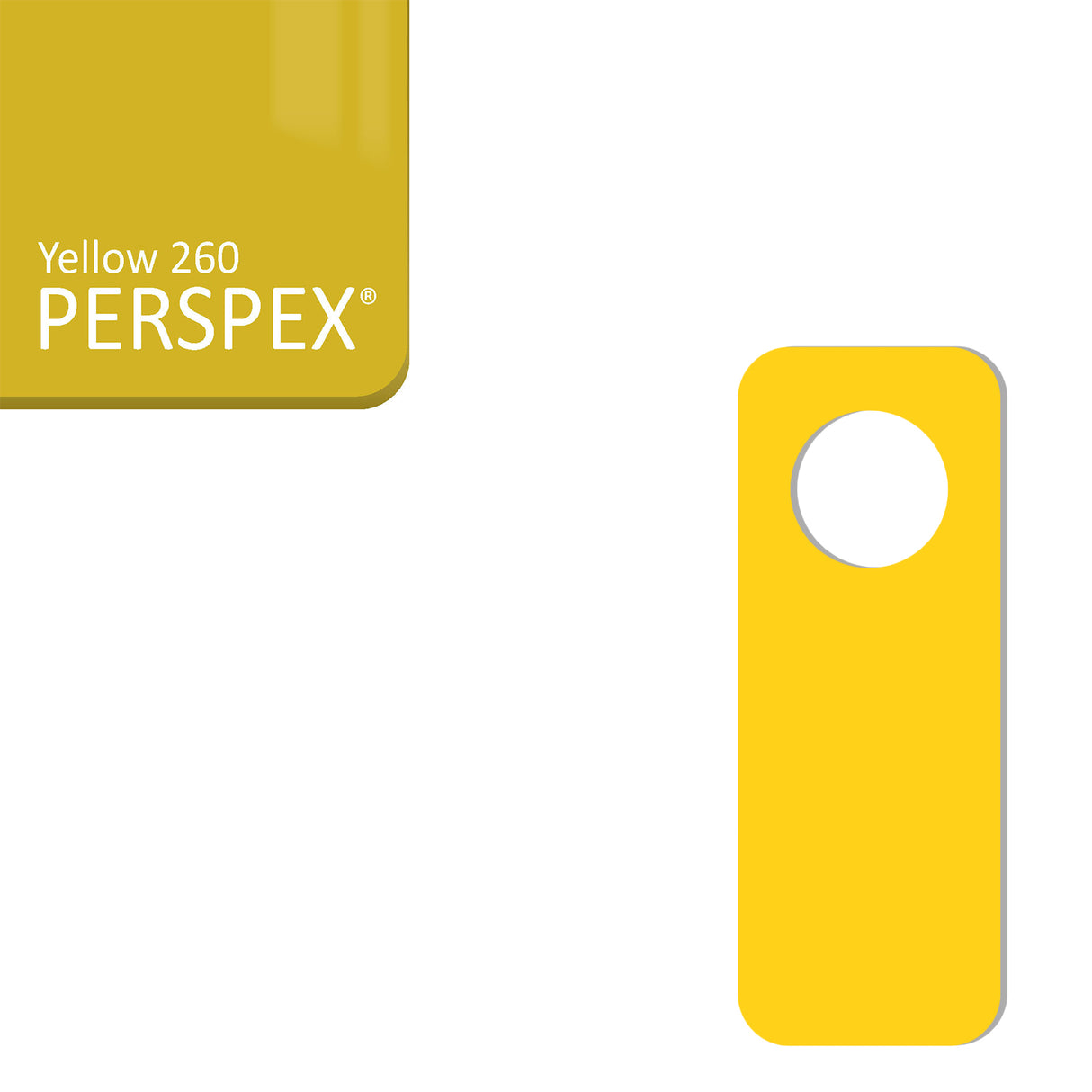 Acrylic Door Hanger Blanks - Style 2 - Laserworksuk