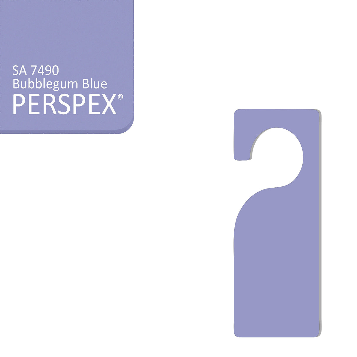 Acrylic Door Hanger Blanks - Style 3 - Laserworksuk