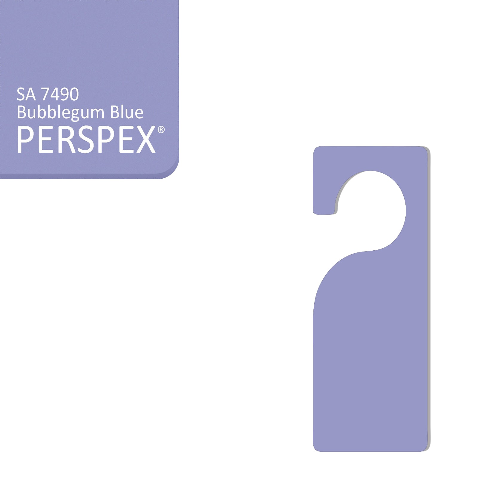 Acrylic Door Hanger Blanks - Style 3 - Laserworksuk