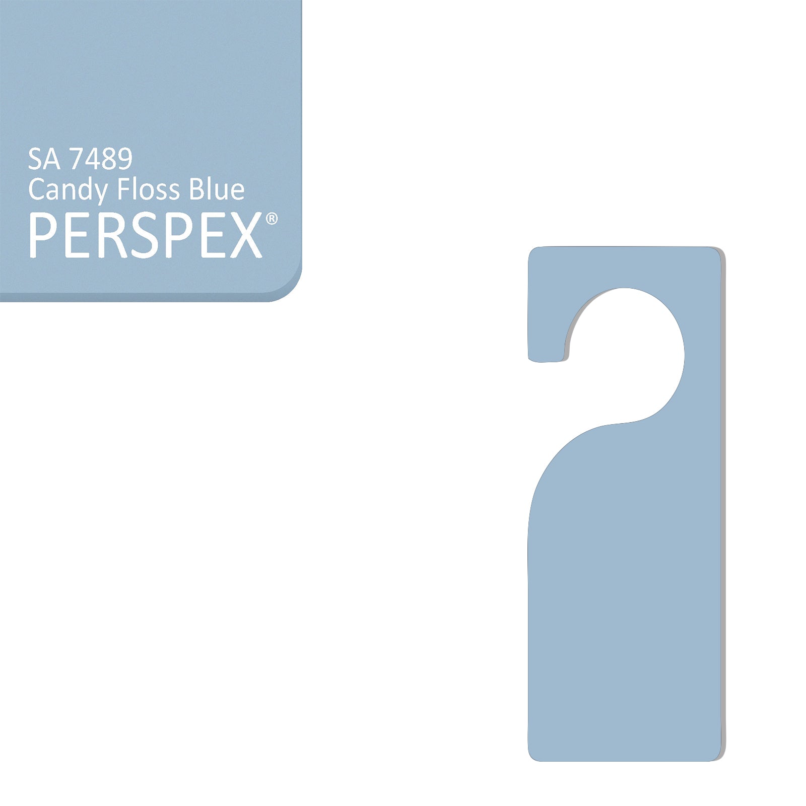 Acrylic Door Hanger Blanks - Style 3 - Laserworksuk