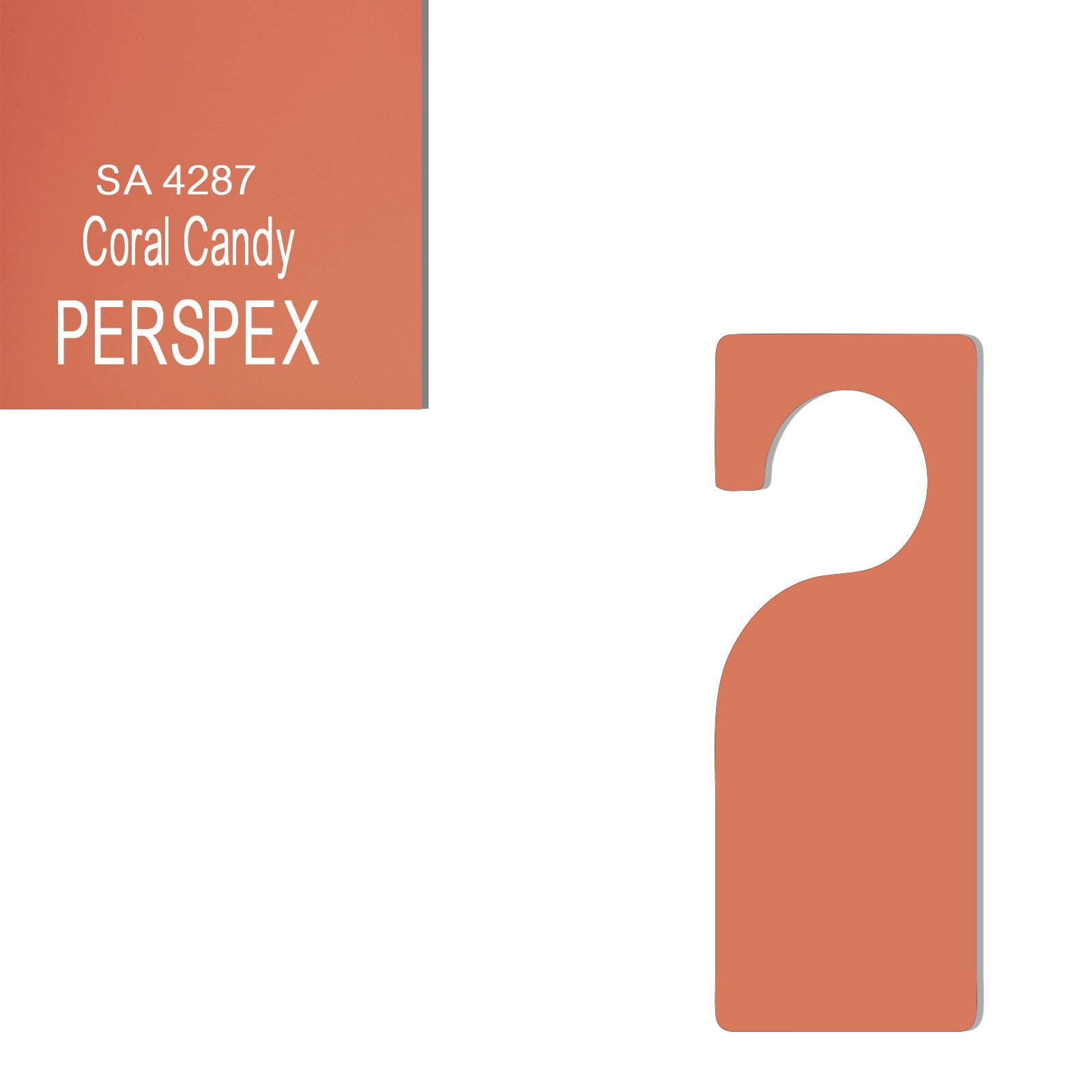 Acrylic Door Hanger Blanks - Style 3 - Laserworksuk