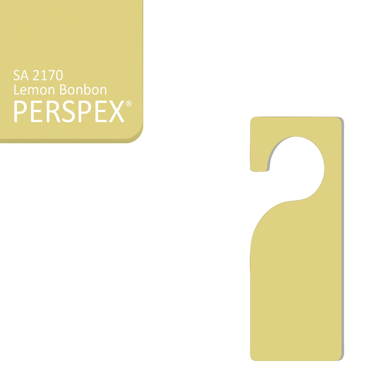 Acrylic Door Hanger Blanks - Style 3 - Laserworksuk