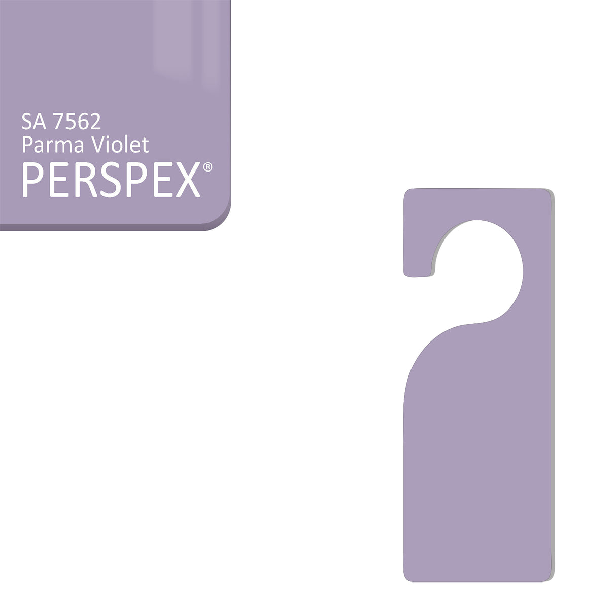 Acrylic Door Hanger Blanks - Style 3 - Laserworksuk