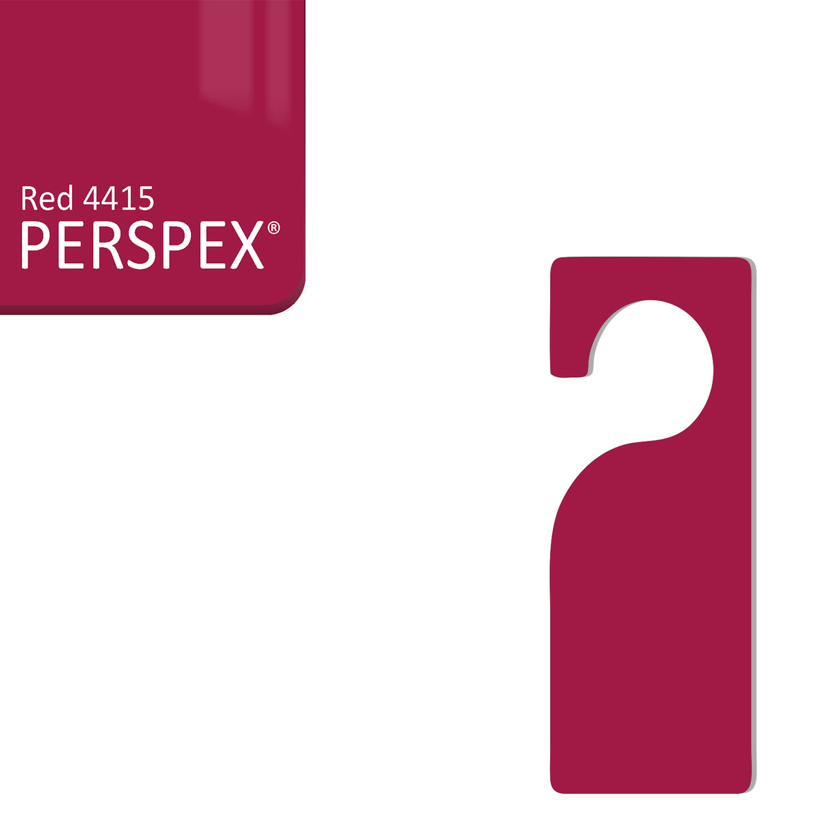 Acrylic Door Hanger Blanks - Style 3 - Laserworksuk