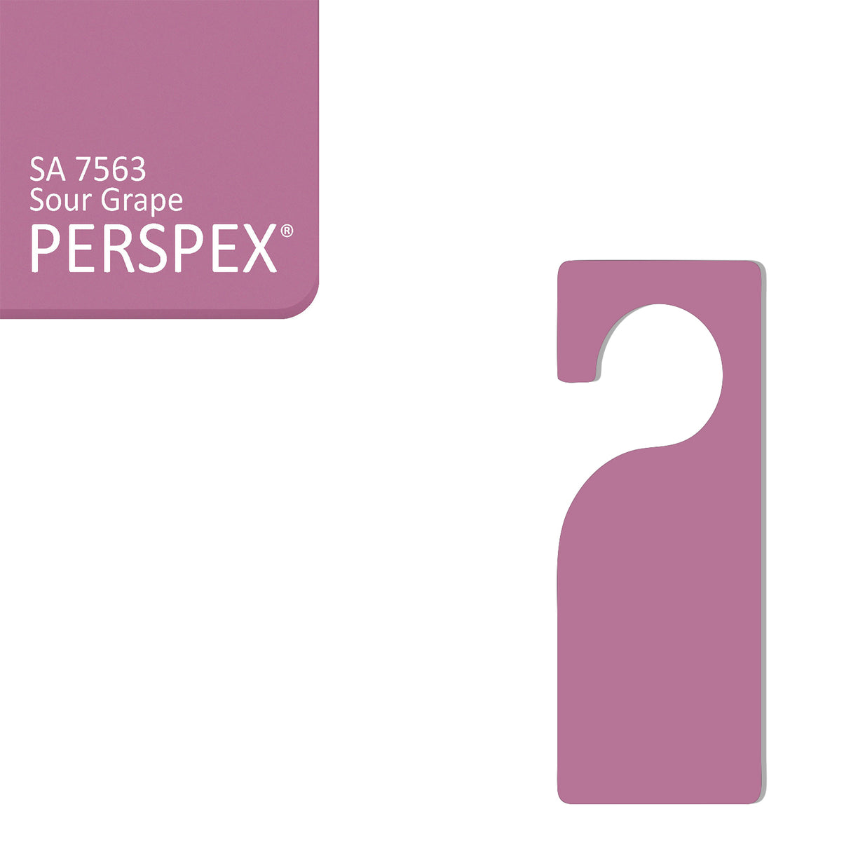 Acrylic Door Hanger Blanks - Style 3 - Laserworksuk