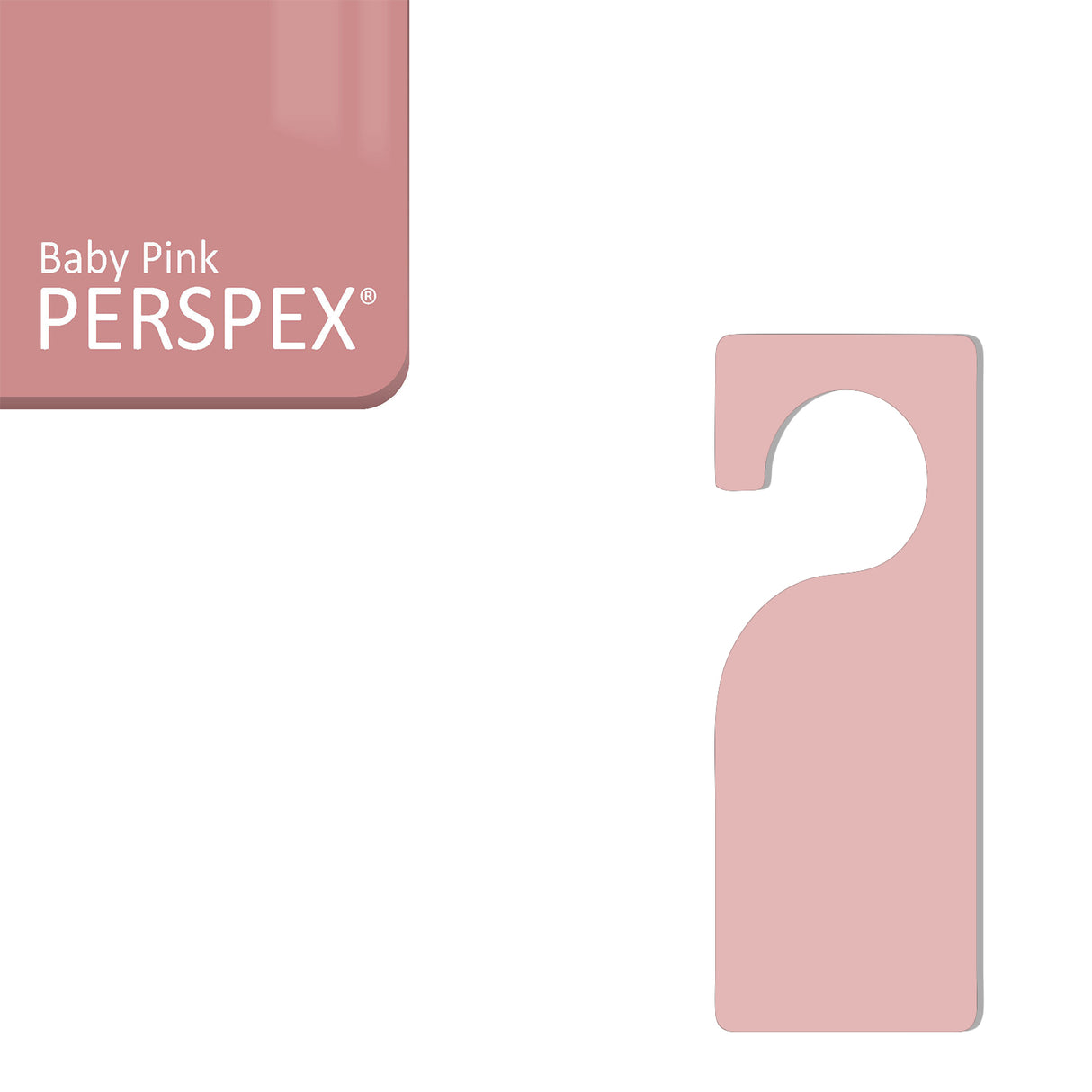 Acrylic Door Hanger Blanks - Style 3 - Laserworksuk