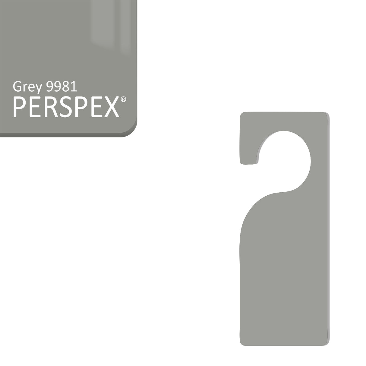 Acrylic Door Hanger Blanks - Style 3 - Laserworksuk