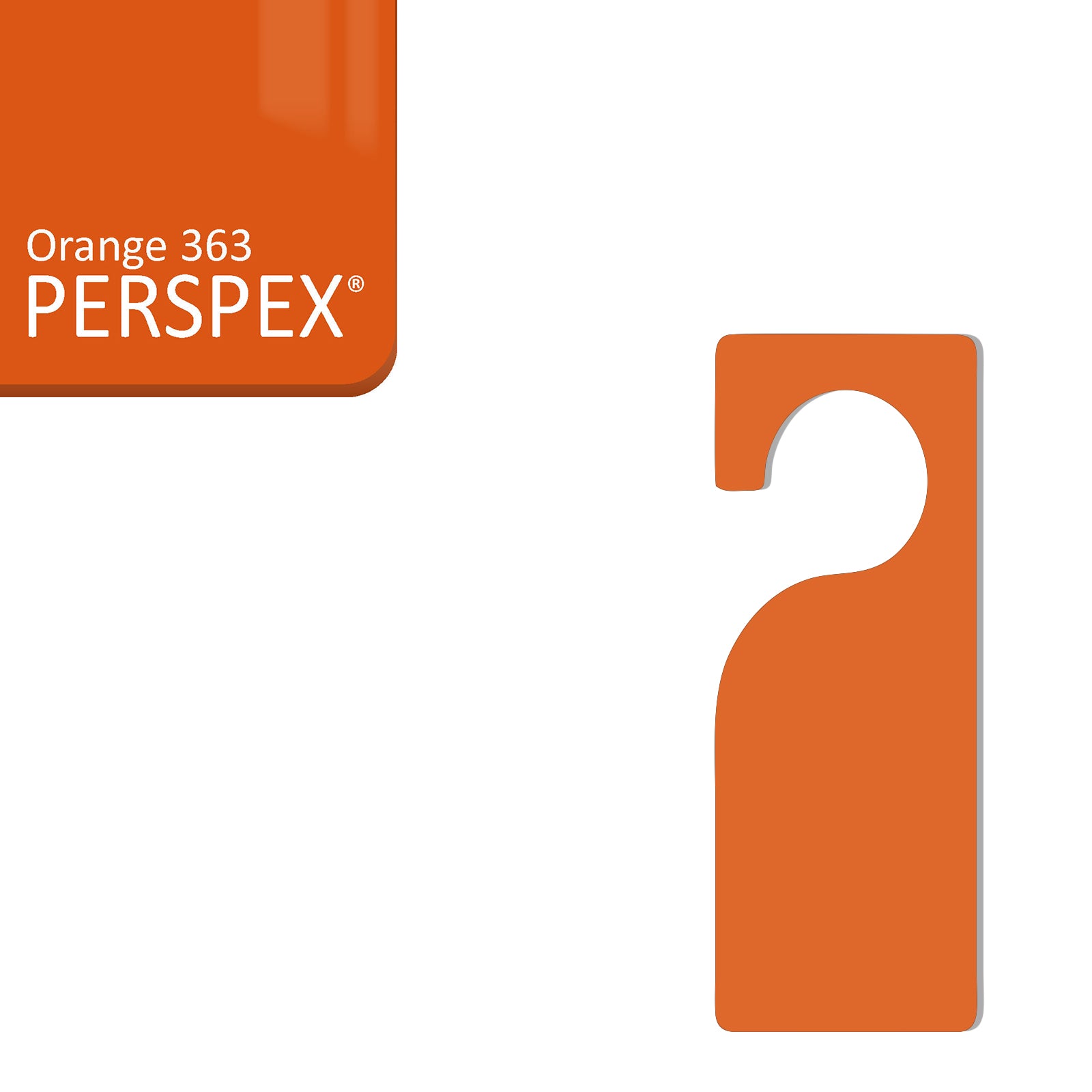 Acrylic Door Hanger Blanks - Style 3 - Laserworksuk