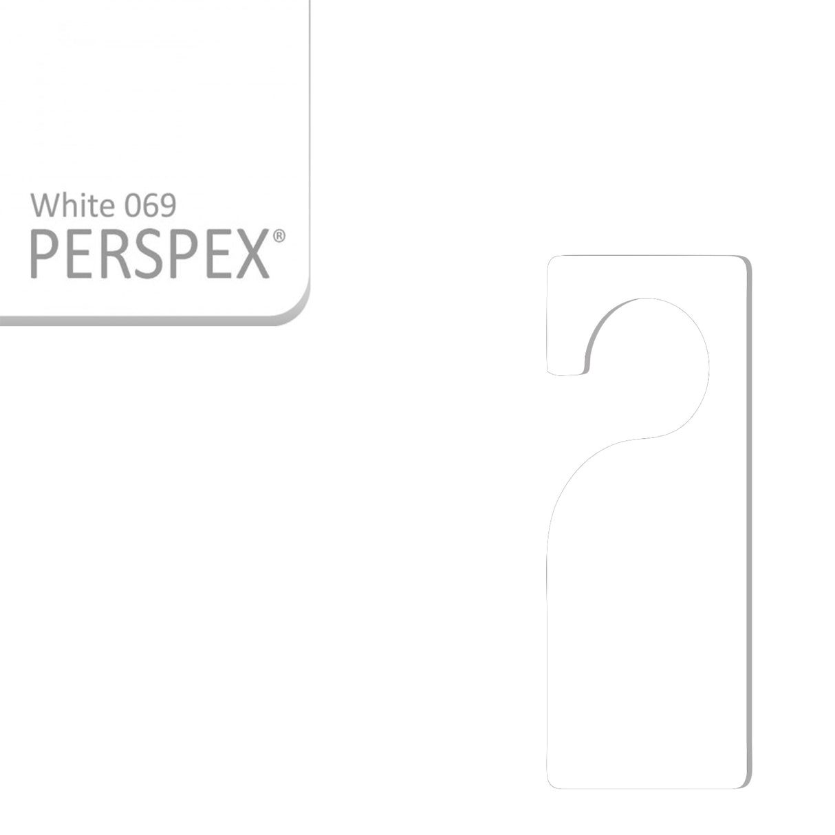 Acrylic Door Hanger Blanks - Style 3 - Laserworksuk