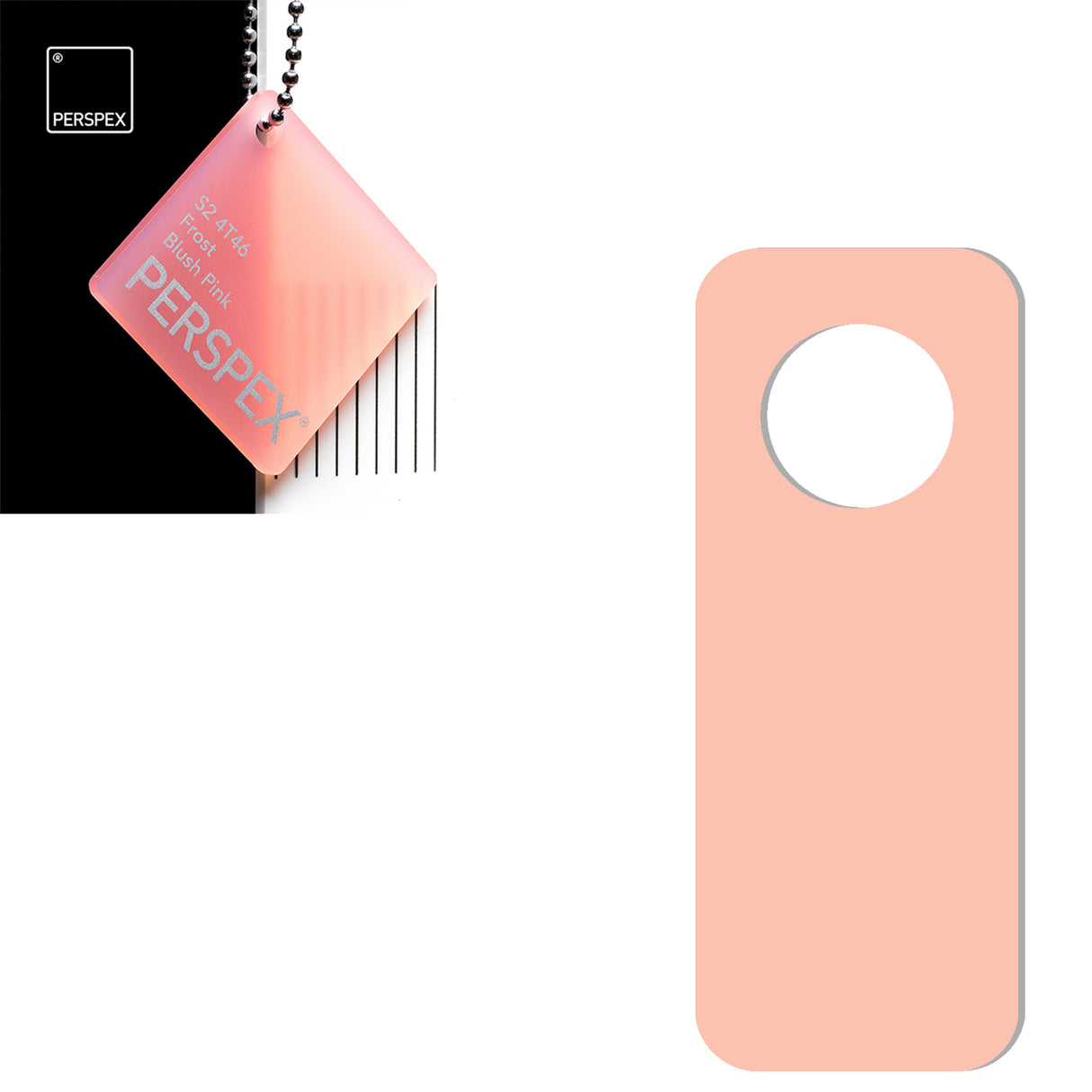 Acrylic Door Hanger Blanks - Style 2 - Laserworksuk