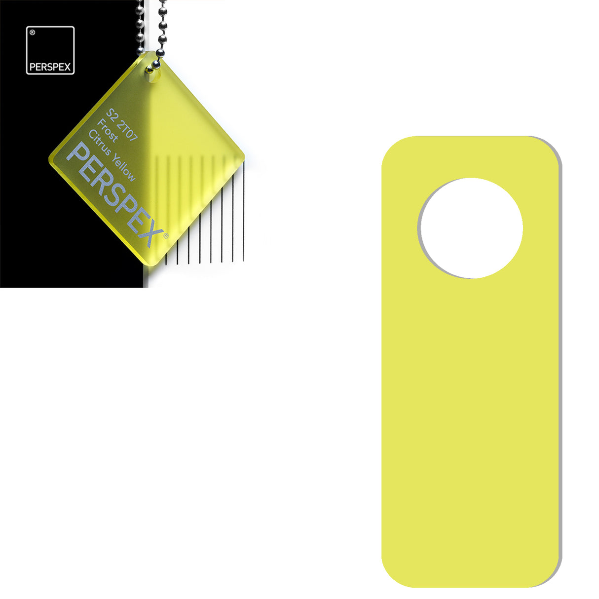 Acrylic Door Hanger Blanks - Style 2 - Laserworksuk