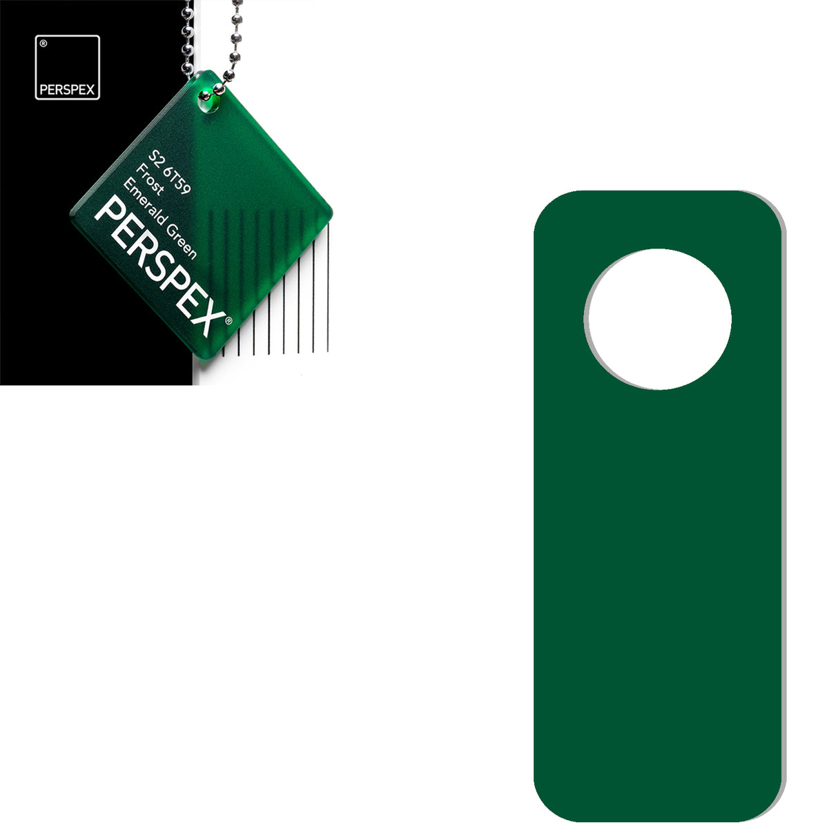 Acrylic Door Hanger Blanks - Style 2 - Laserworksuk