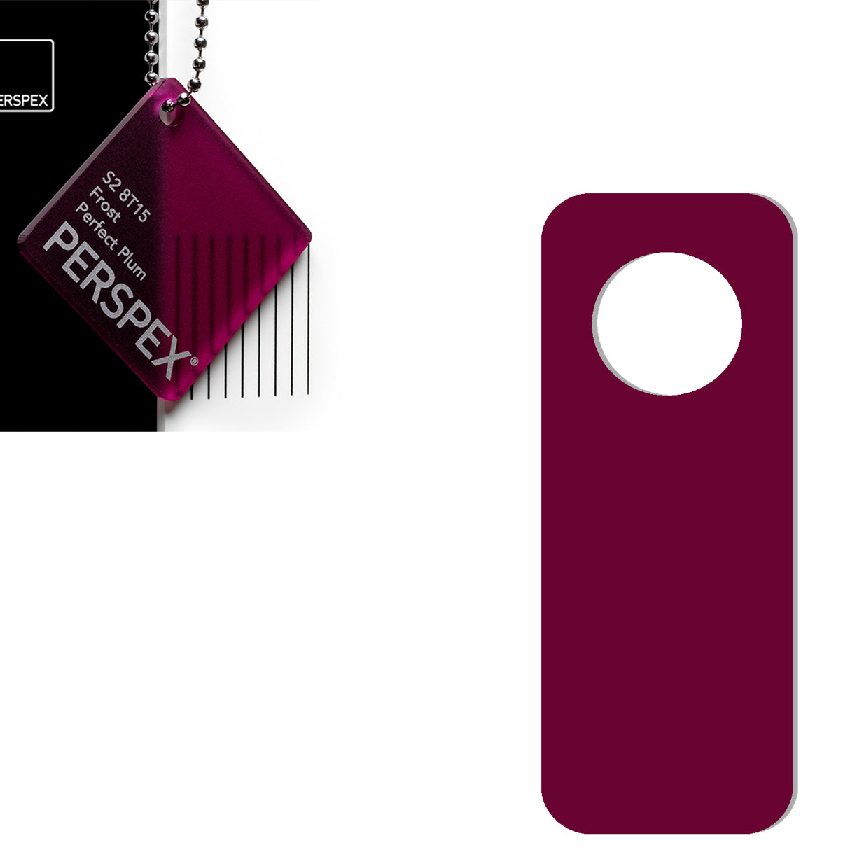 Acrylic Door Hanger Blanks - Style 2 - Laserworksuk