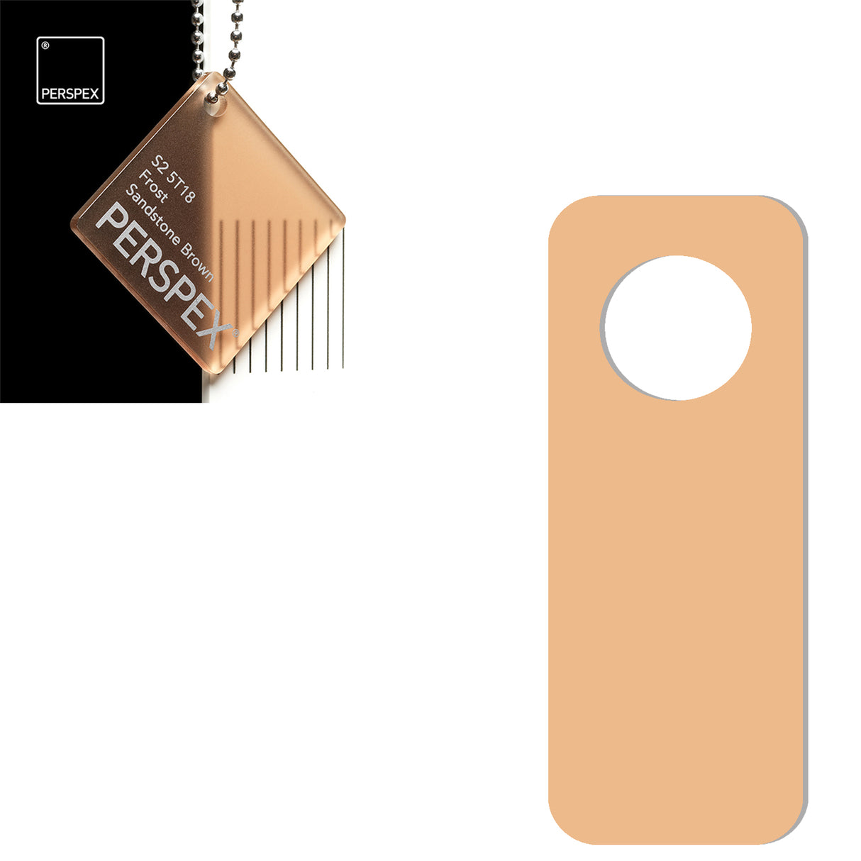 Acrylic Door Hanger Blanks - Style 2 - Laserworksuk