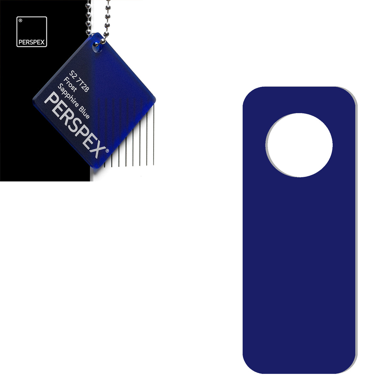 Acrylic Door Hanger Blanks - Style 2 - Laserworksuk