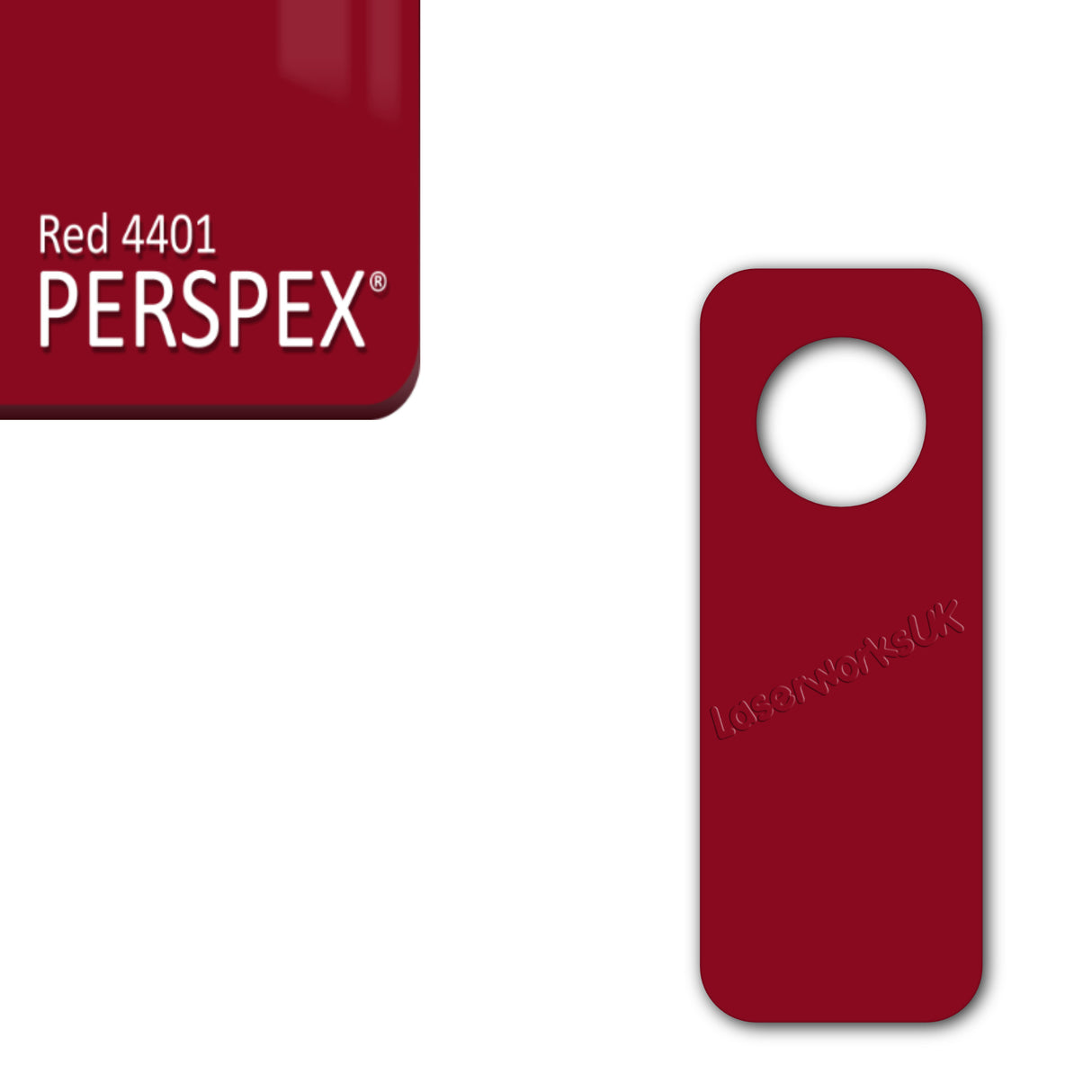 Acrylic Door Hanger Blanks - Style 2 - Laserworksuk
