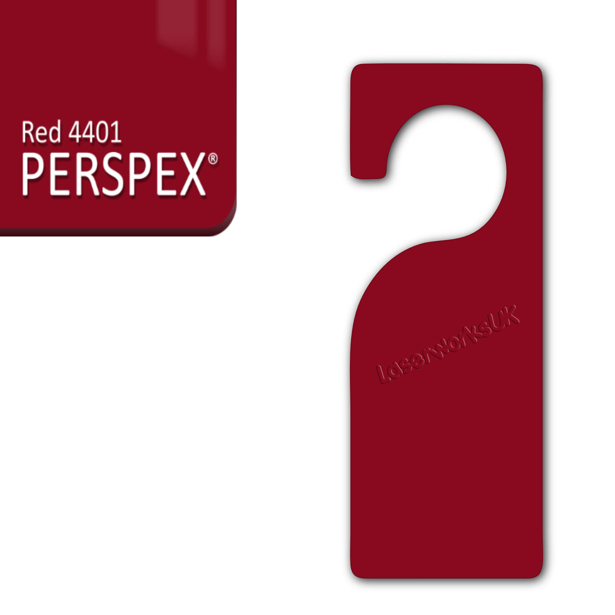 Acrylic Door Hanger Blanks - Style 3 - Laserworksuk
