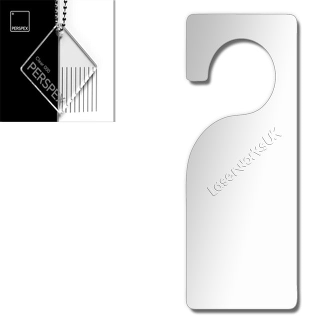 Acrylic Door Hanger Blanks - Style 3 - Laserworksuk