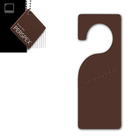 Acrylic Door Hanger Blanks - Style 3 - Laserworksuk