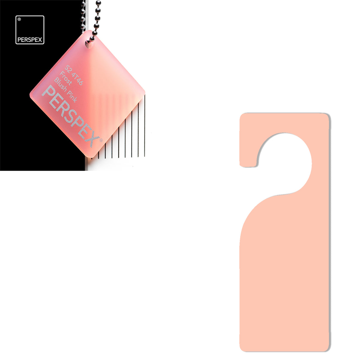 Acrylic Door Hanger Blanks - Style 3 - Laserworksuk