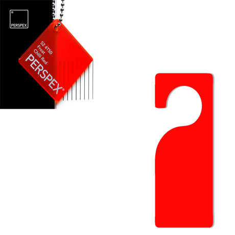 Acrylic Door Hanger Blanks - Style 3 - Laserworksuk