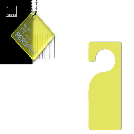 Acrylic Door Hanger Blanks - Style 3 - Laserworksuk