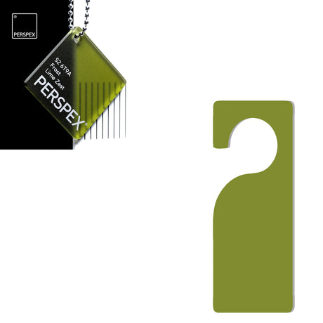 Acrylic Door Hanger Blanks - Style 3 - Laserworksuk