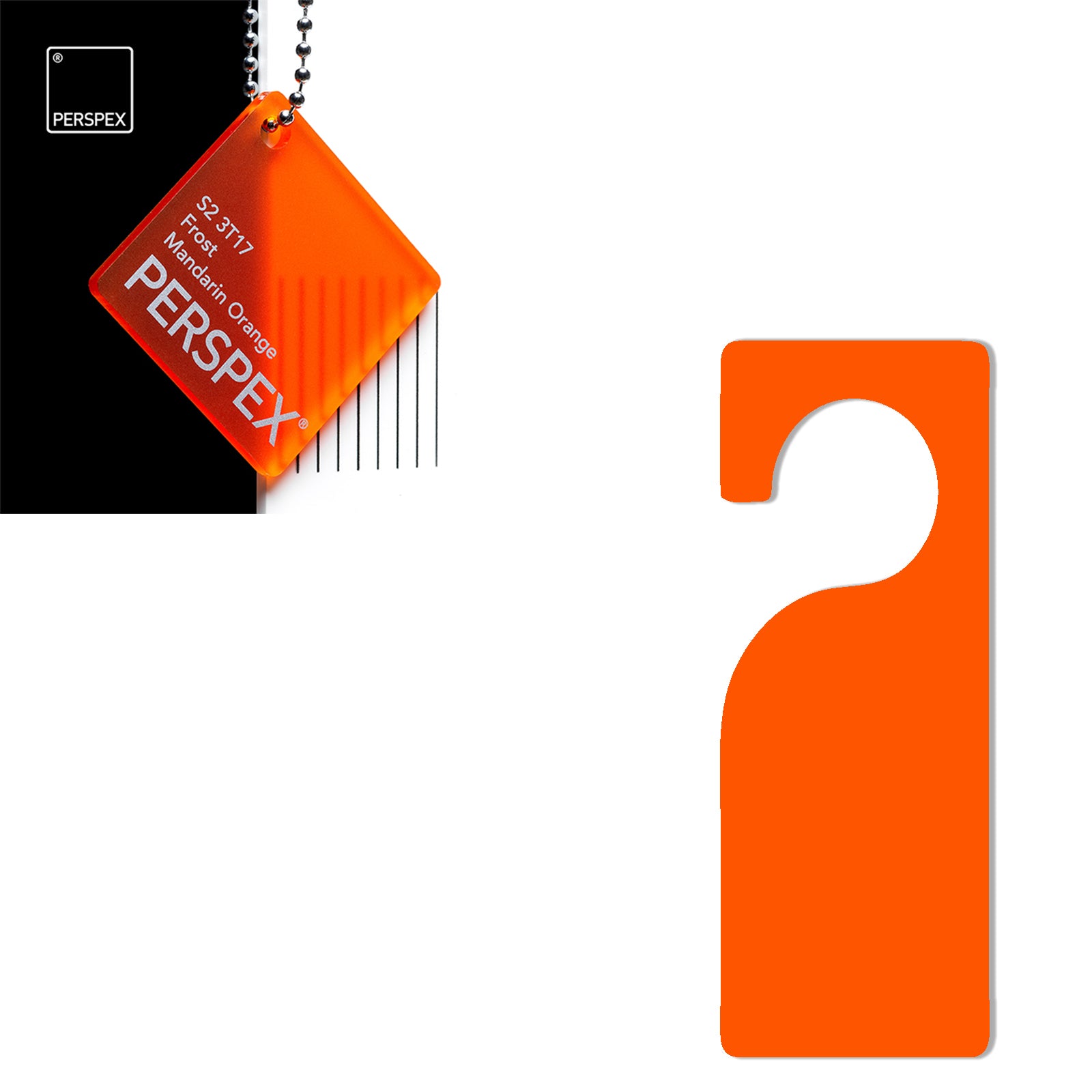 Acrylic Door Hanger Blanks - Style 3 - Laserworksuk