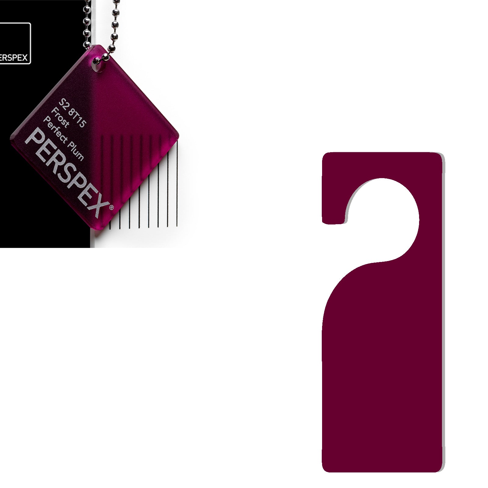 Acrylic Door Hanger Blanks - Style 3 - Laserworksuk