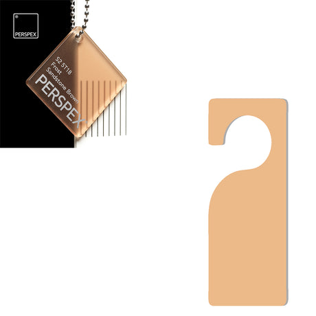 Acrylic Door Hanger Blanks - Style 3 - Laserworksuk