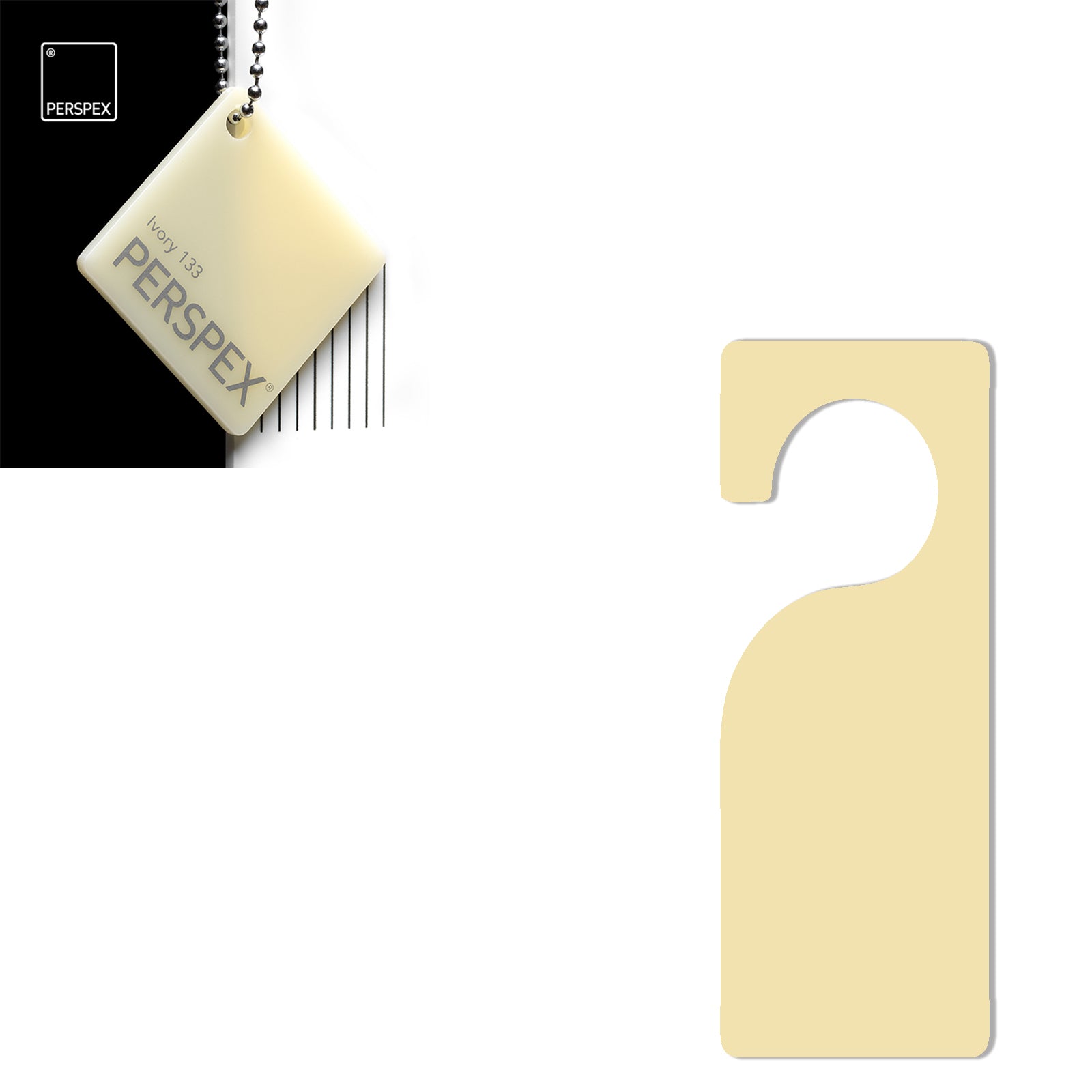 Acrylic Door Hanger Blanks - Style 3 - Laserworksuk