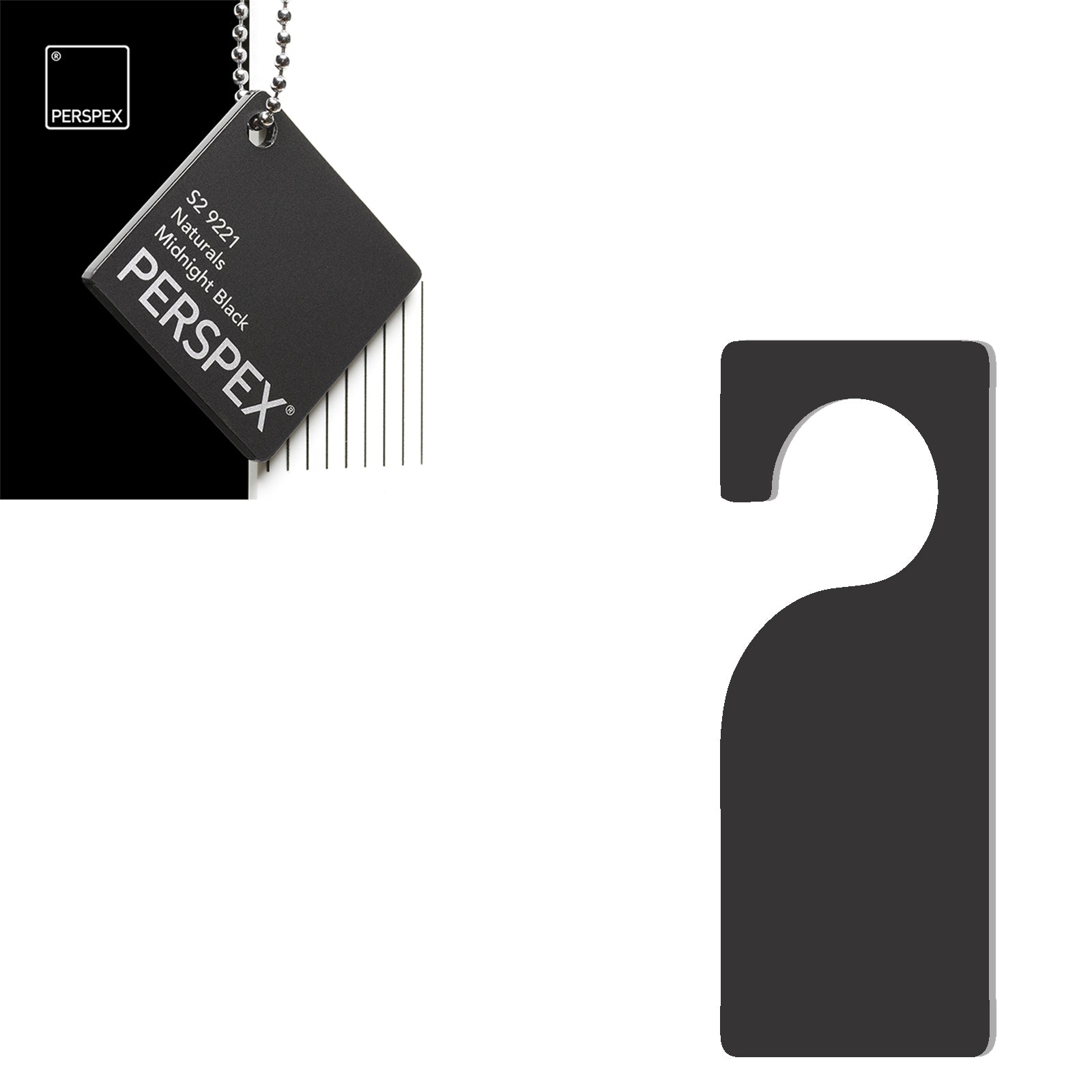 Acrylic Door Hanger Blanks - Style 3 - Laserworksuk