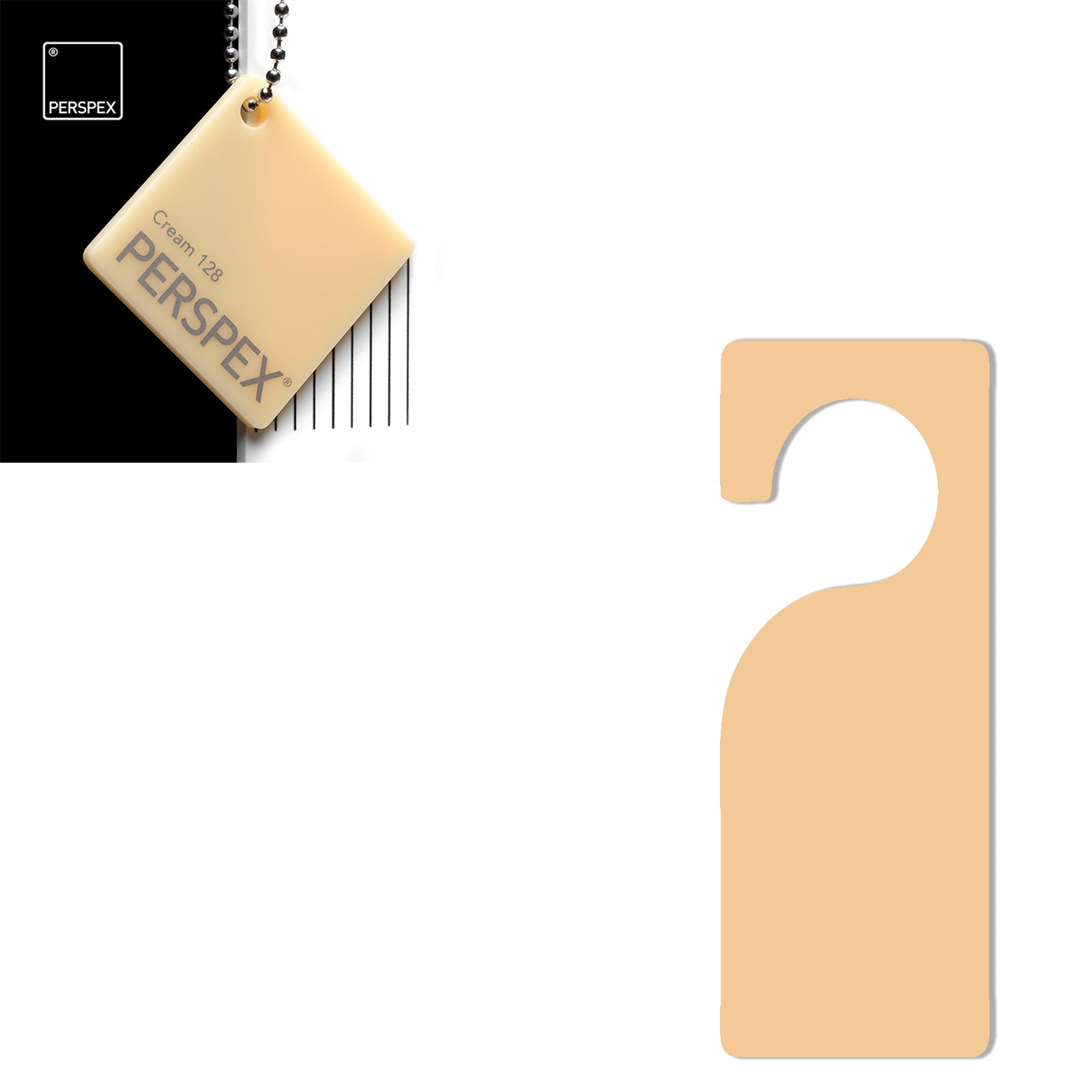 Acrylic Door Hanger Blanks - Style 3 - Laserworksuk