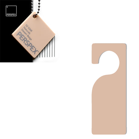 Acrylic Door Hanger Blanks - Style 3 - Laserworksuk