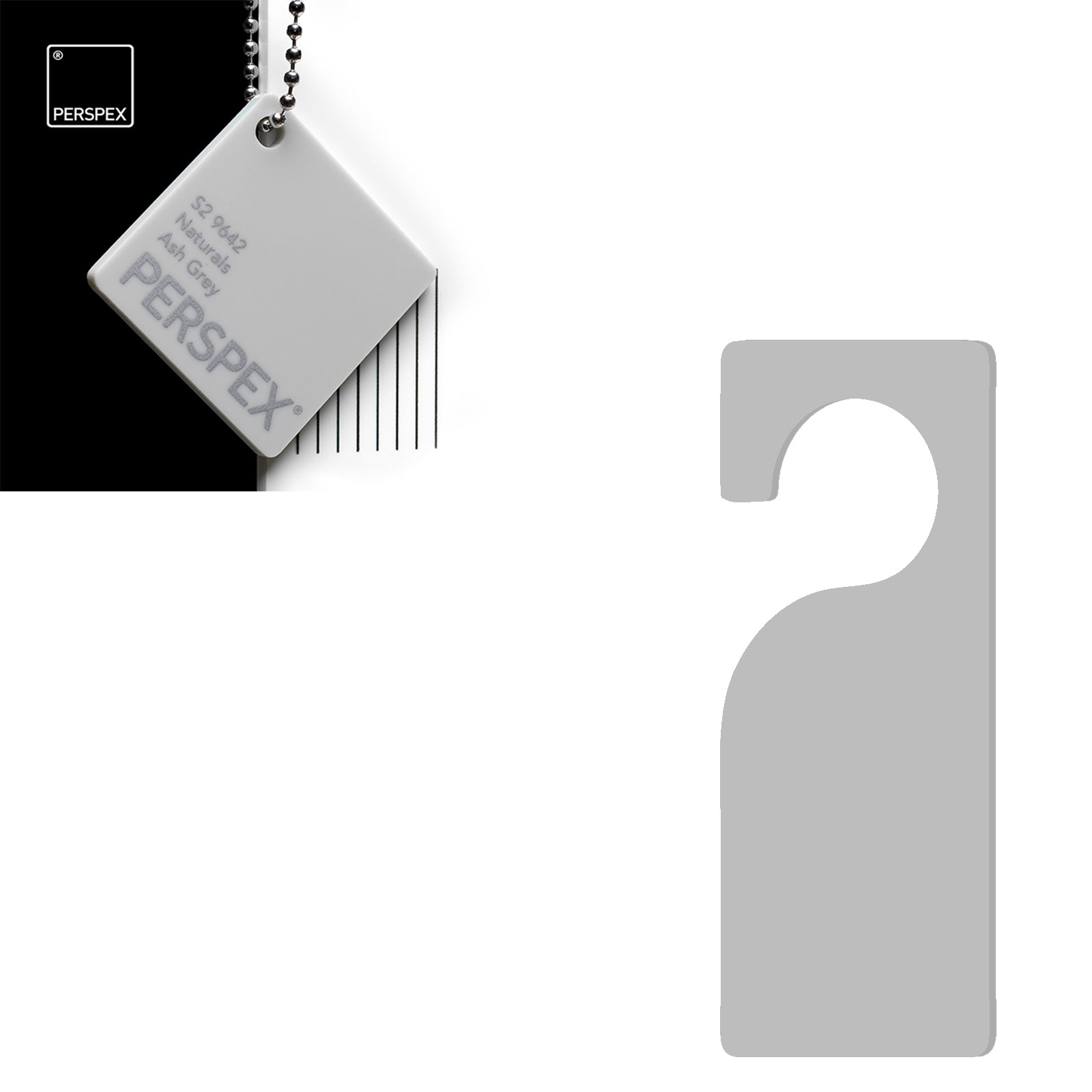 Acrylic Door Hanger Blanks - Style 3 - Laserworksuk