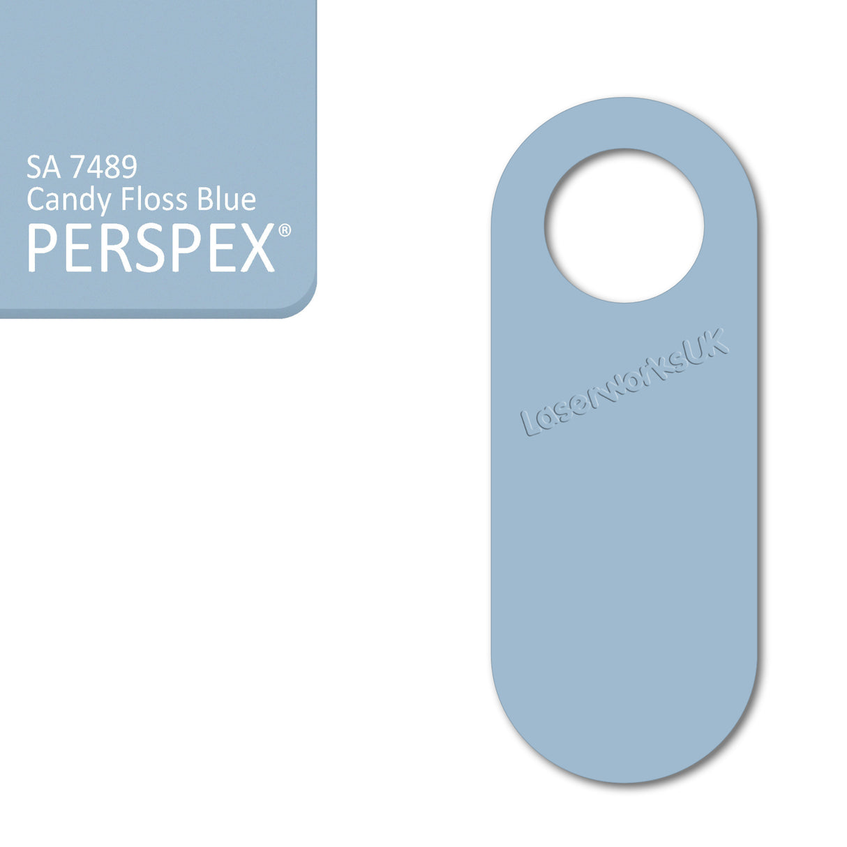 Acrylic Door Hanger Blanks - Style 4 - Laserworksuk