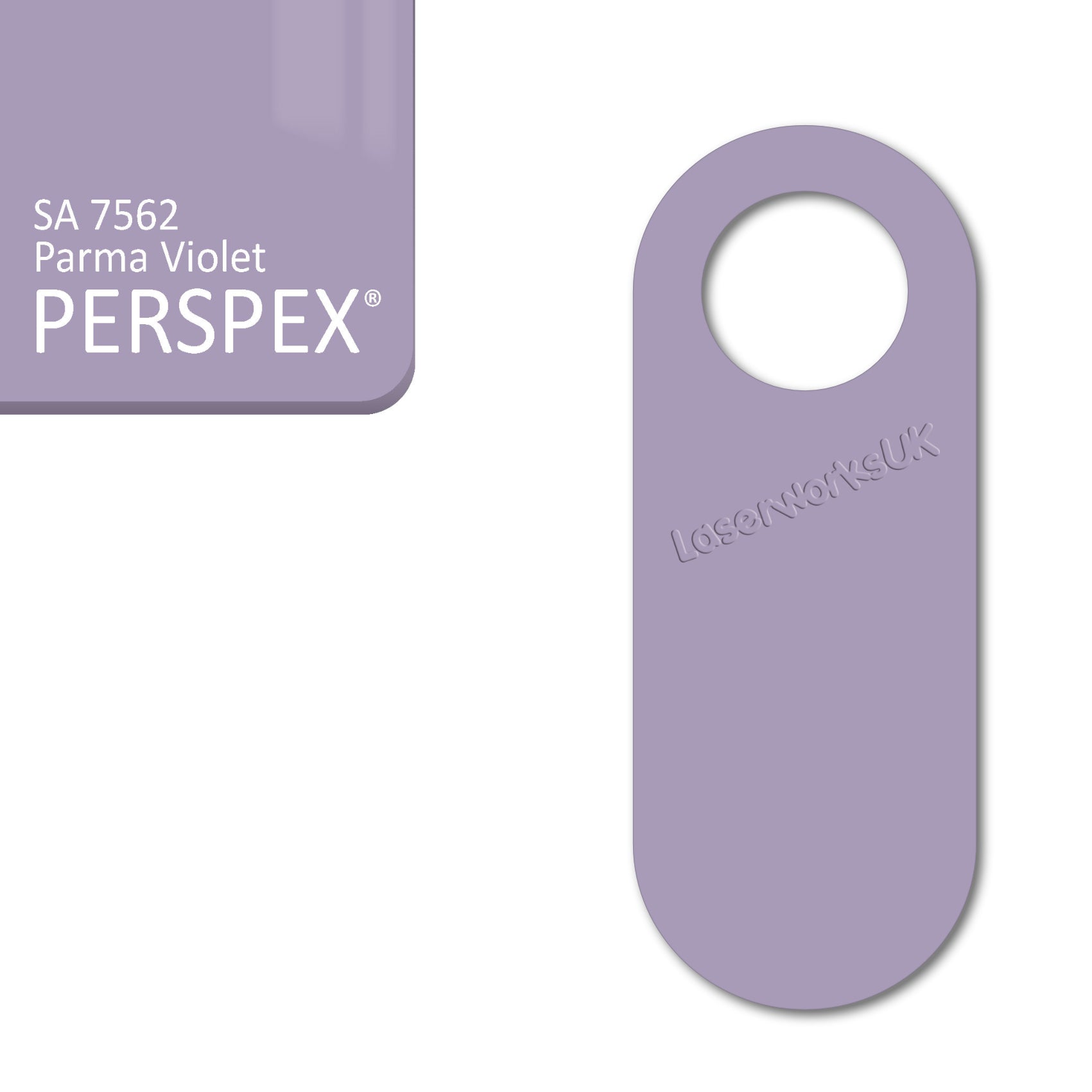 Acrylic Door Hanger Blanks - Style 4 - Laserworksuk