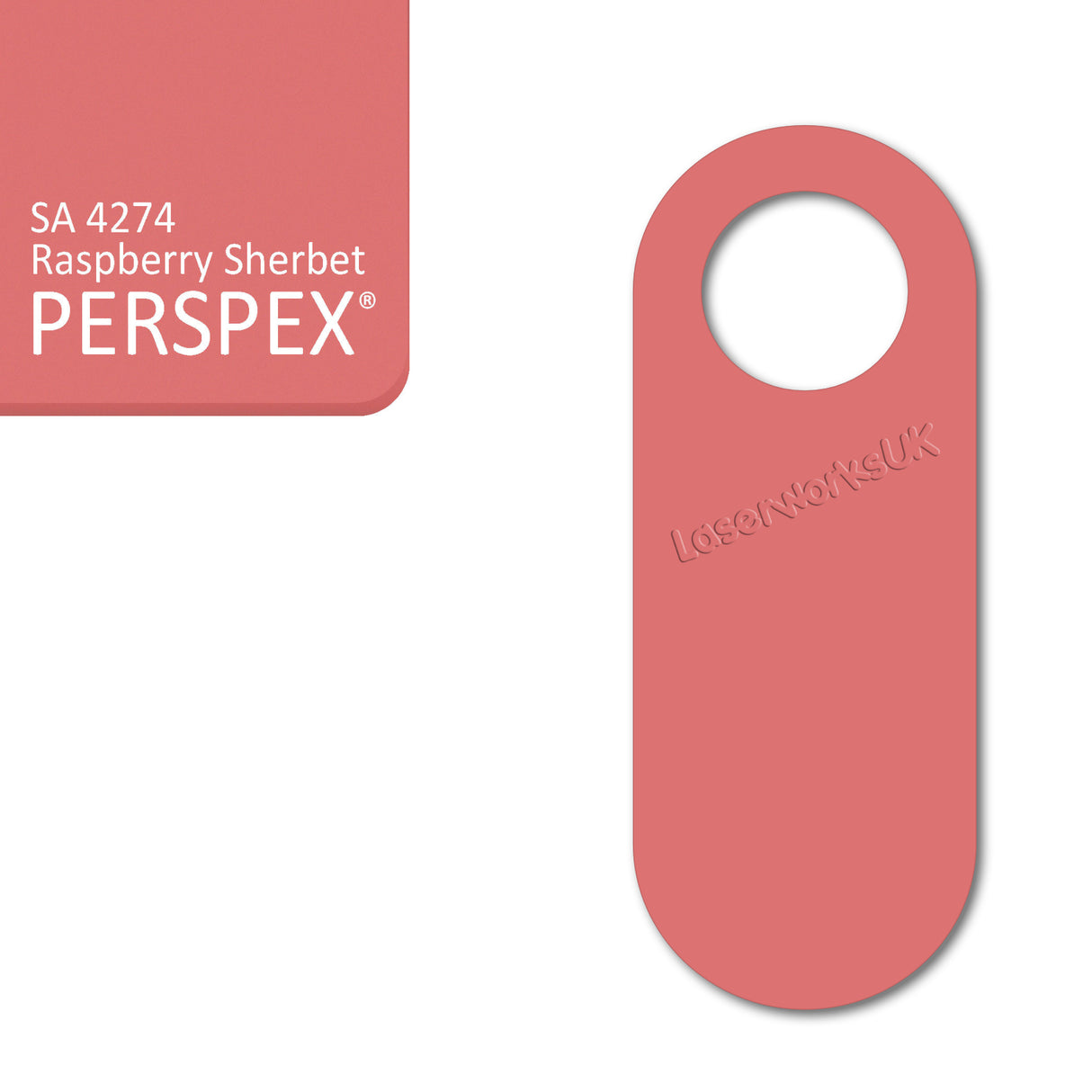 Acrylic Door Hanger Blanks - Style 4 - Laserworksuk