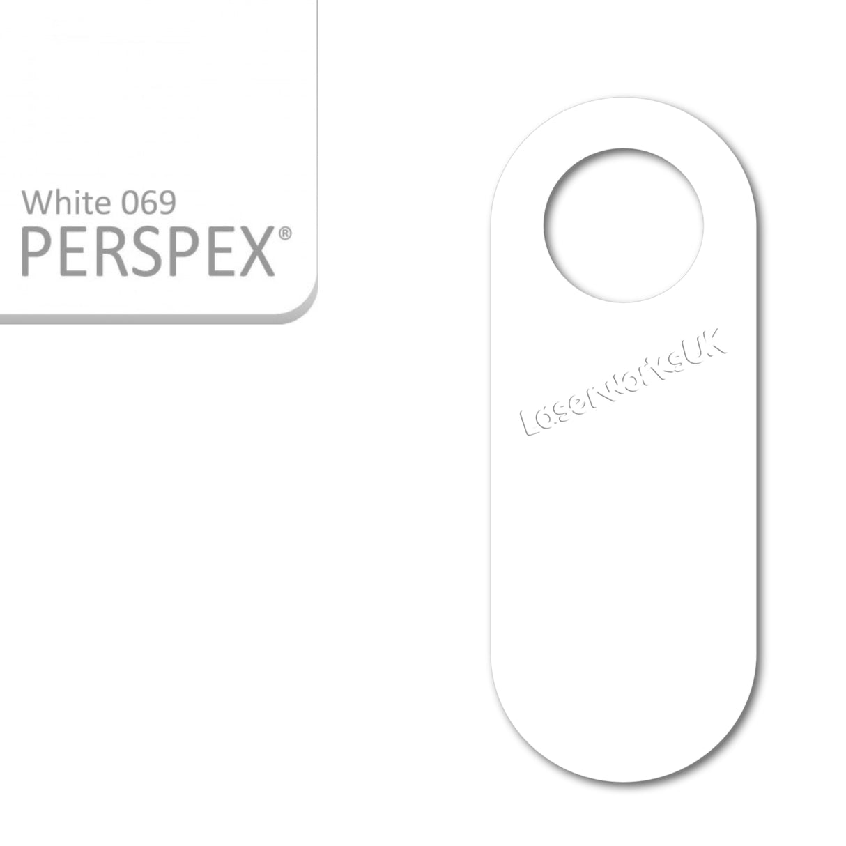 Acrylic Door Hanger Blanks - Style 4 - Laserworksuk