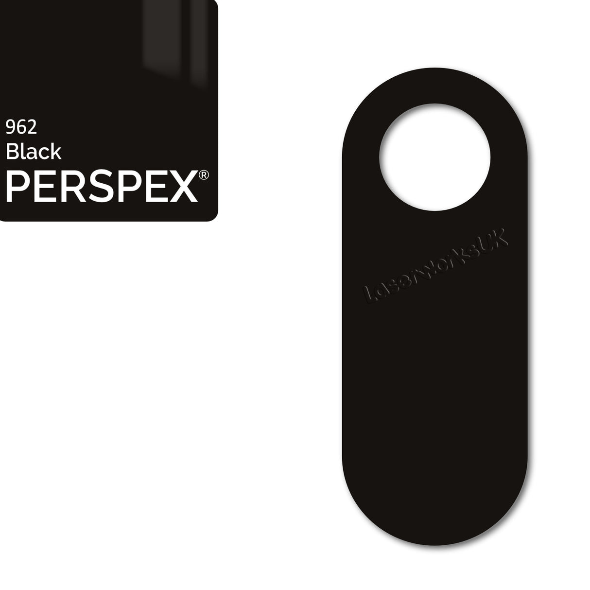 Acrylic Door Hanger Blanks - Style 4 - Laserworksuk
