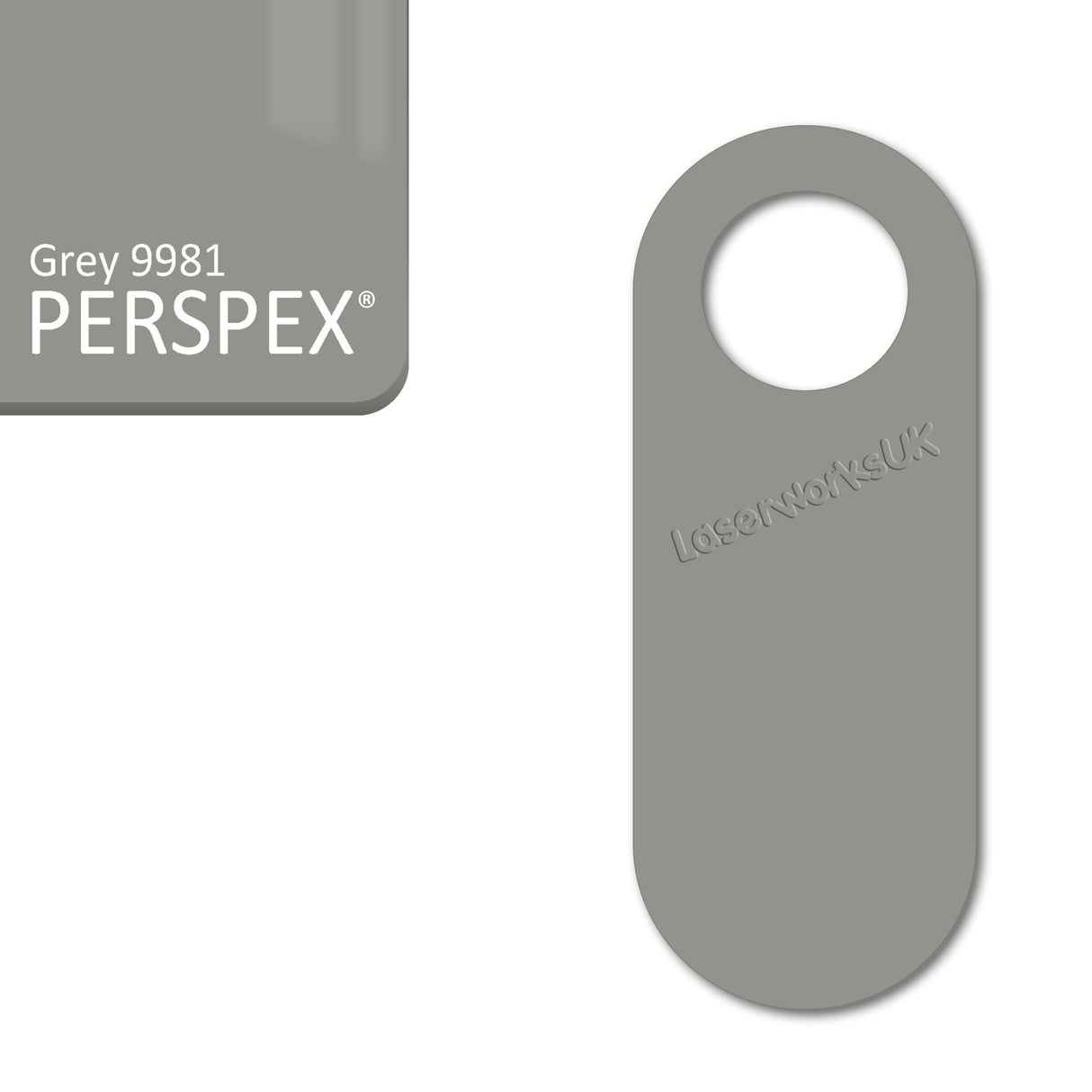 Acrylic Door Hanger Blanks - Style 4 - Laserworksuk