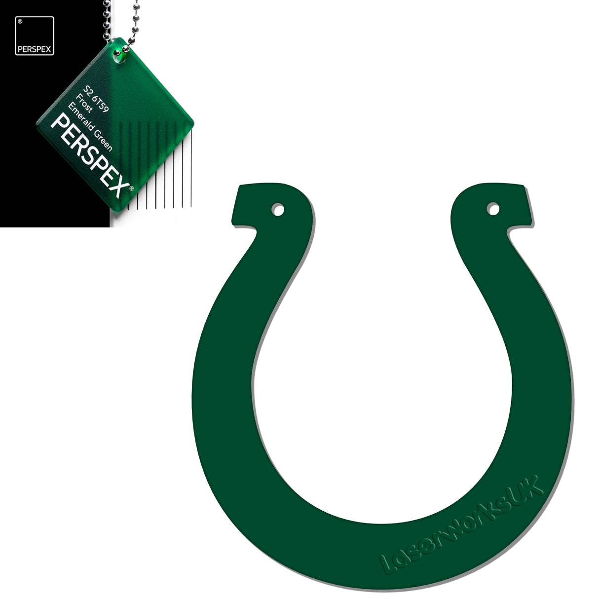 Acrylic Wedding Horseshoe Blanks - Laserworksuk