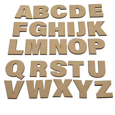 Letters - Large Bold Craft Letters & Numbers (F21) - LaserworksUK