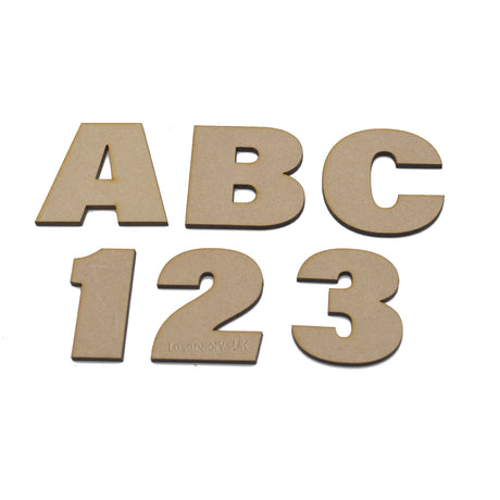 Letters - Large Bold Craft Letters & Numbers (F21) - LaserworksUK